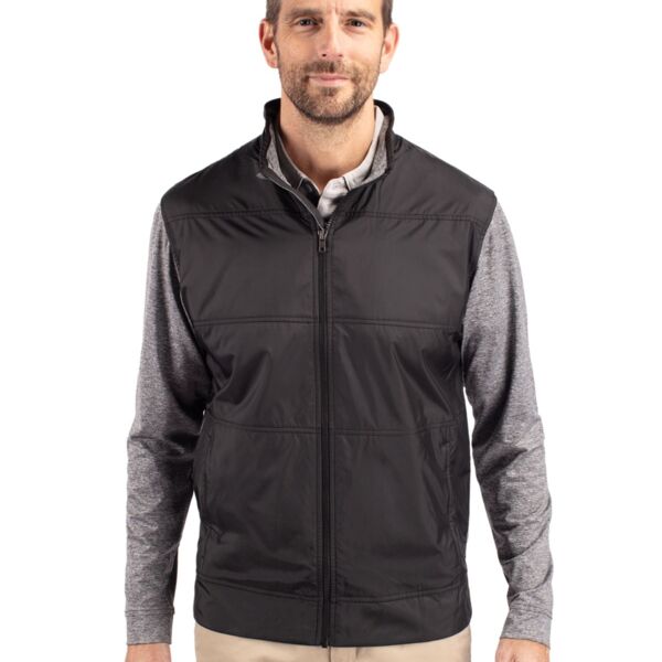 Stealth Hybrid Quilted Mens Full Zip Windbreaker Jacket Thumbnail