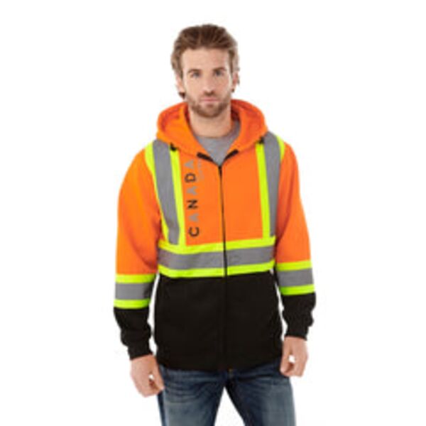 Freedom - Hi-Vis Full Zip Hooded Sweatshirt Thumbnail